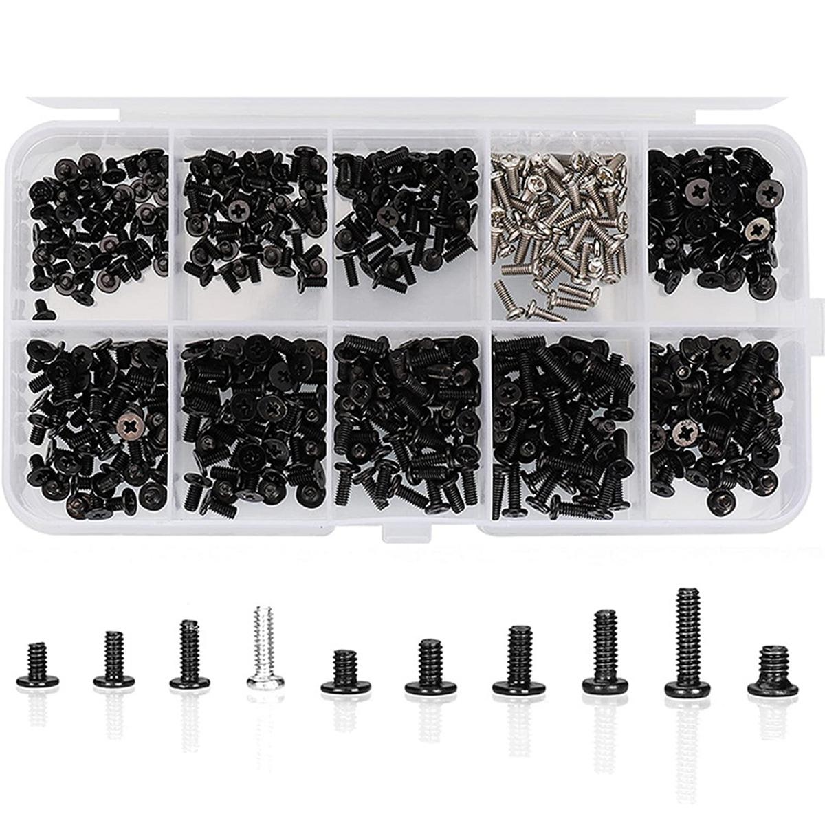 500Pcs M2 M2.5 M3 Laptop book Comter Screw Kit Set for IBM HP Dell Lenovo Samsung Sony Toshiba Gateway Acer