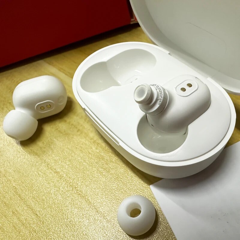 Original Xiaomi Redmi AirDots 2 White Bluetooth Earphones Ture Wireless Headset with Mic Classical Music Headphone for Run Sport. 