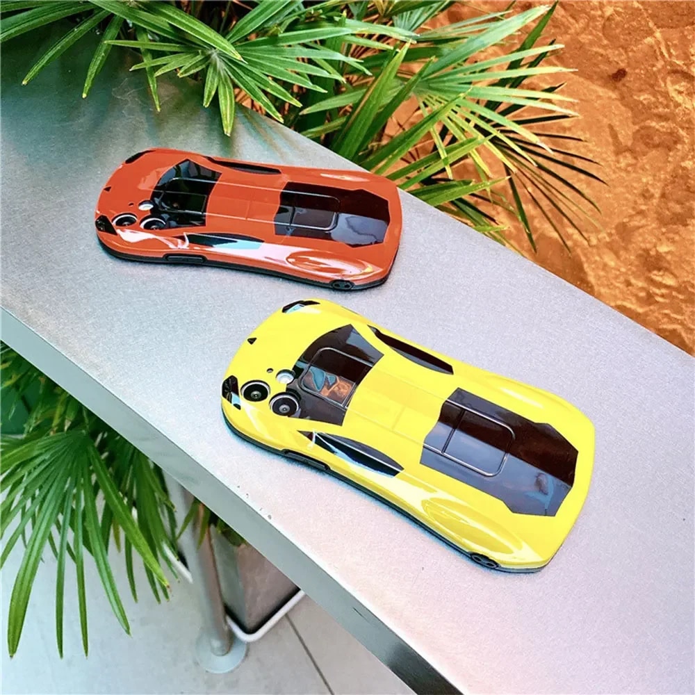 3D new sports car shape mobile phone case for iPhone 15 Pro15Pro Max 14 Plus 12 Pro 13 Pro Max 11Pro Xs Max mobile phone case.