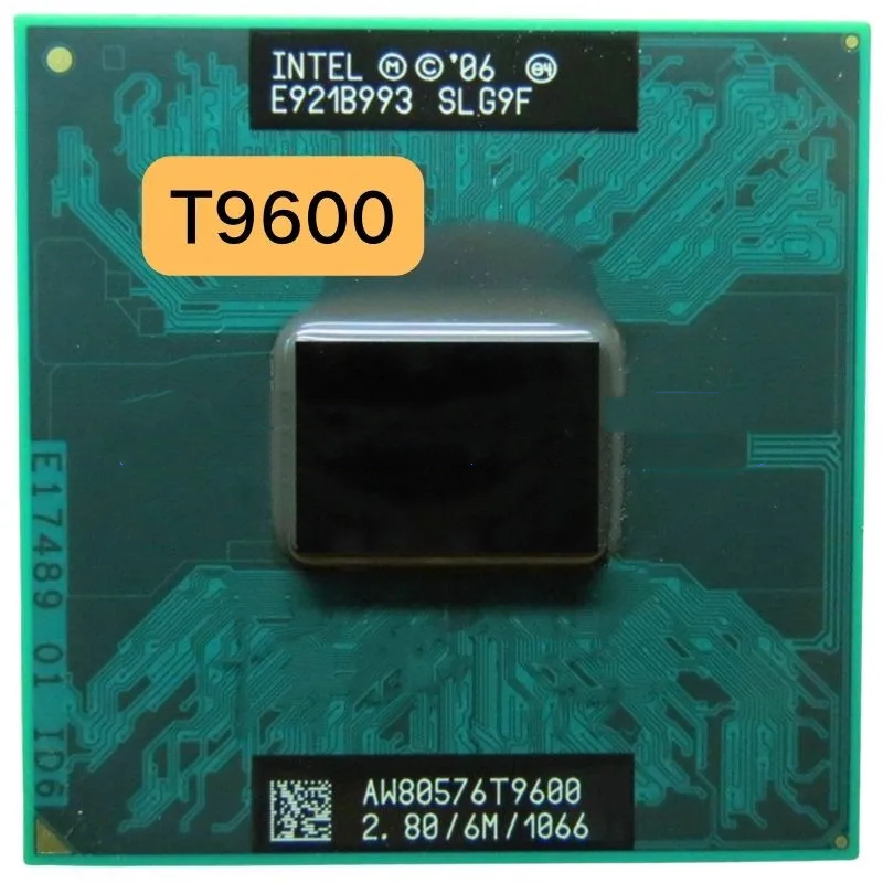 Intel Core 2 Duo T9600 CPU Laptop SLG9F SLB47 6M Cache/2.8GHz/1066/Dual Core PGA478 GM45 PM45 Laptop Processor