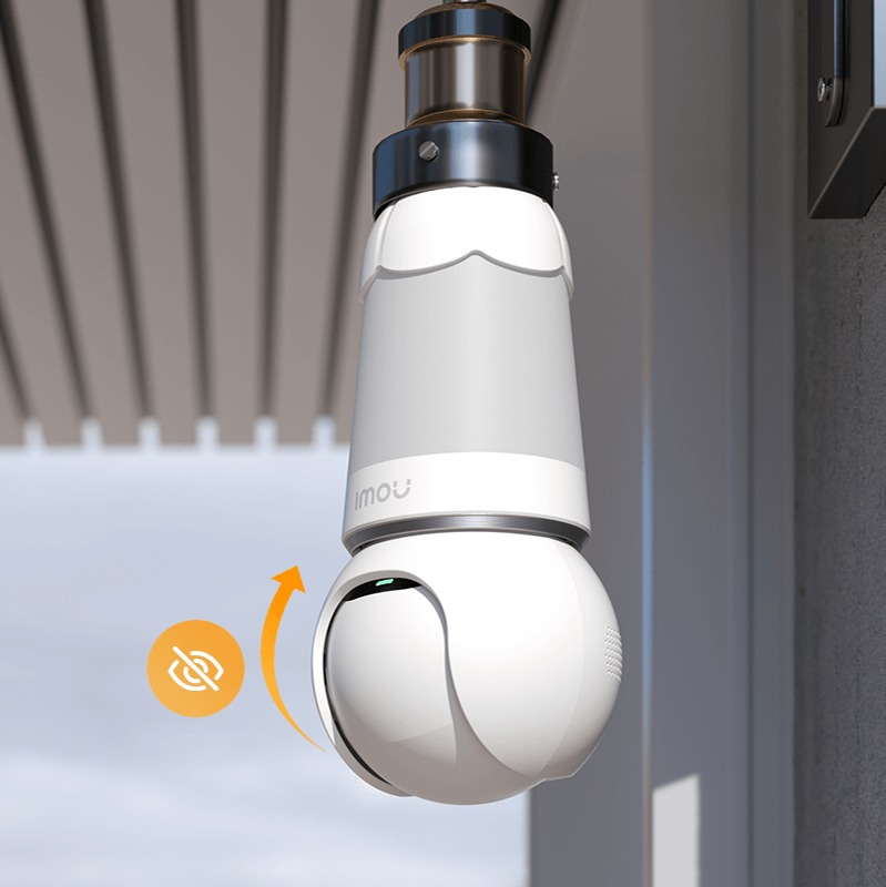 IMOU E27 Bulb Cam 3MP WiFi Security Bulb & Camera 2 in 1 | Panoramic | Auto Motion Tracking | Two-Way Audio | Pan & Tilt for 360° Coverage | Human Detection | Smart Tracking | Night Vision | Privacy Mode |. 