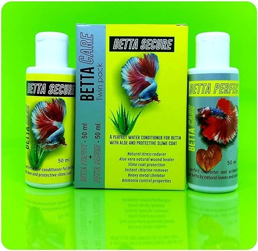 Betta Fish Cure Twin Pack (Betta Perfect 50 ml + Betta Secure 50 ml). 