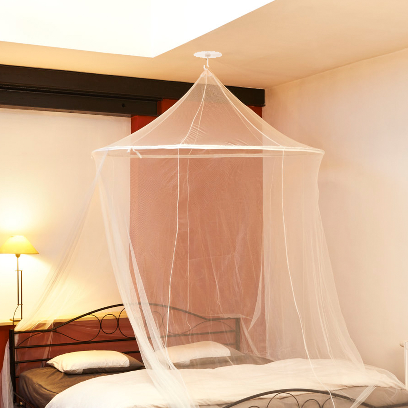 Dome Mosquito Net Hook Plastic Ceiling Sticky Bed Canopy Hanger Suction Cup Hooks. 