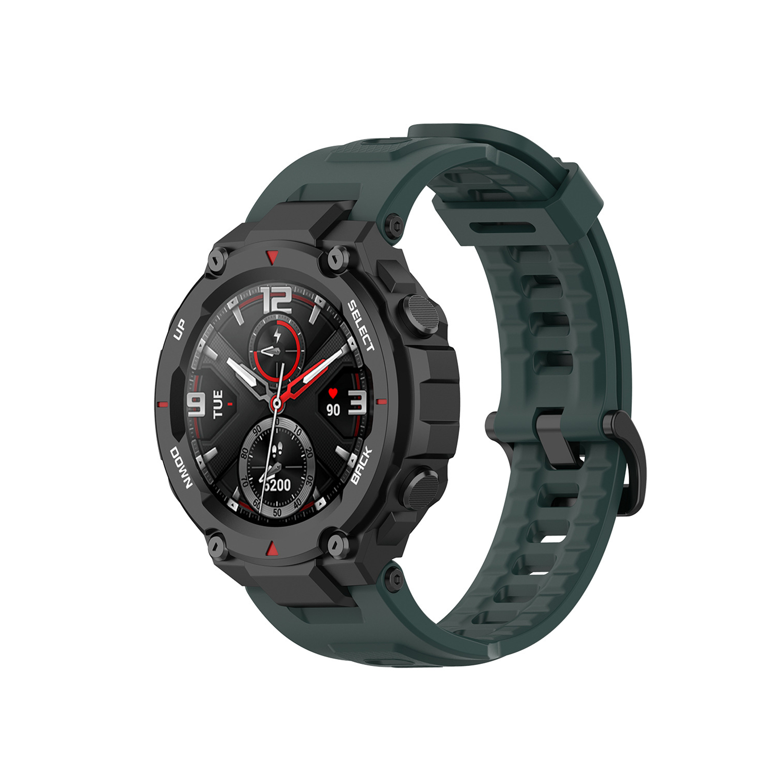 Unisex Silicone Adjustable Smartwatch Strap for Amazfit T-Rex A1918 Pro. 