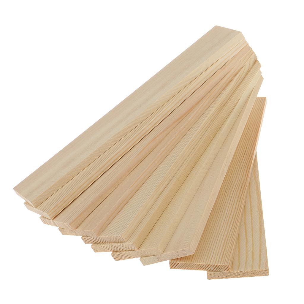 20pcs Smooth Unfinished Wood Pieces Rectangle Board for Modelling Material. 