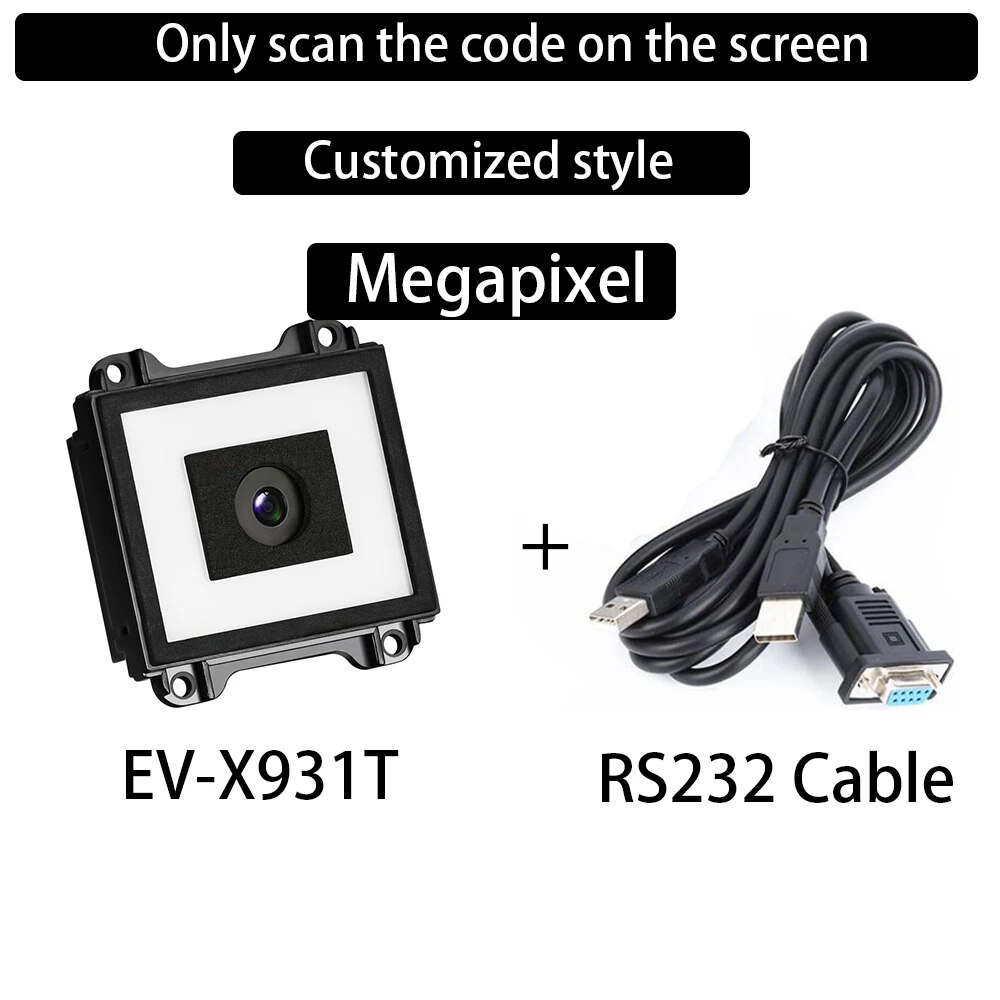 Mini Size Barcode Scanner Module USB Barcode Reader With Cheapest Price 1D 2D TTL RS232 Serial Self-Inductio QR Barcode Scanners. 