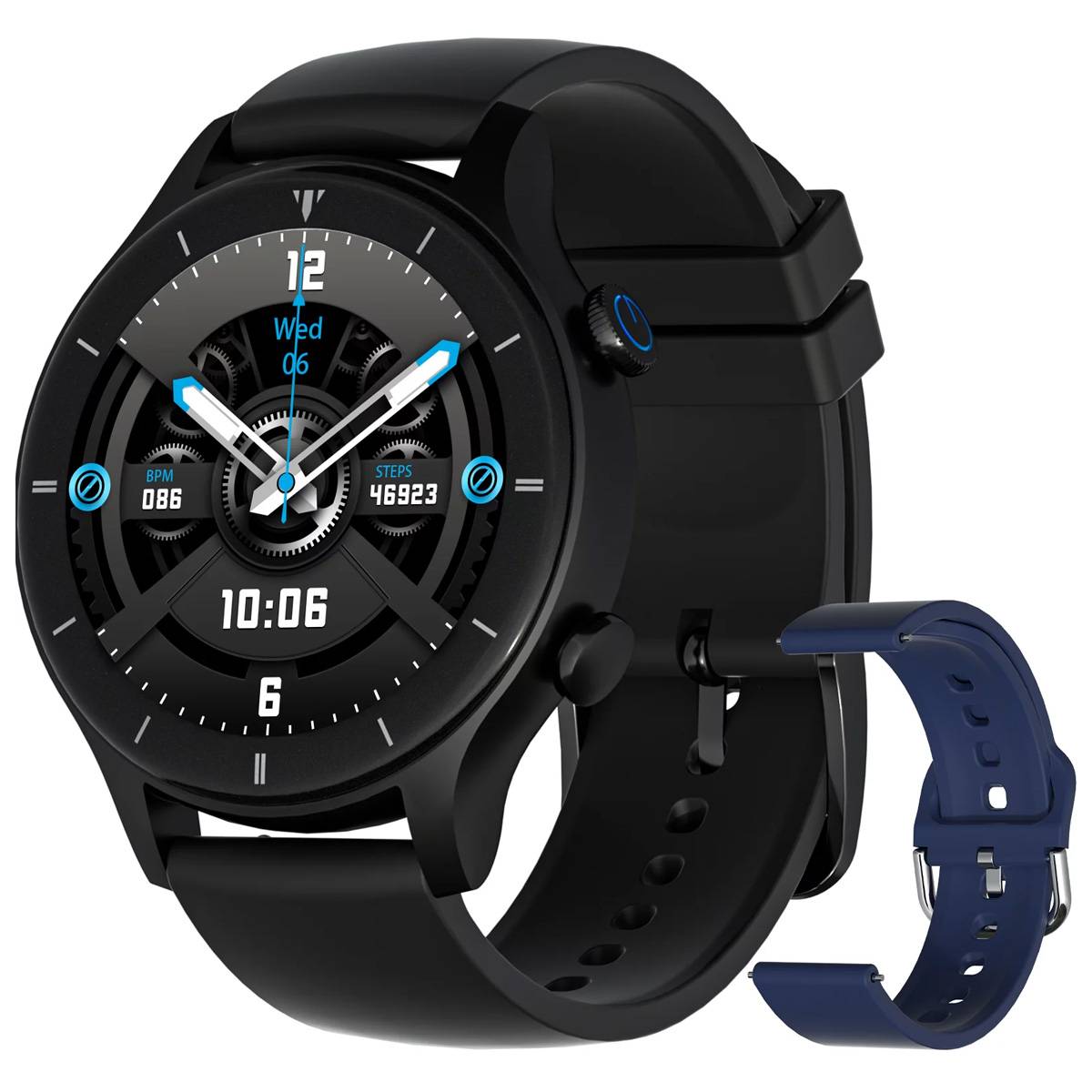 G-TiDE R1 Bluetooth Calling Smartwatch with Heart Rate, Temperature Monitoring, Sleep Tracking Support.. 