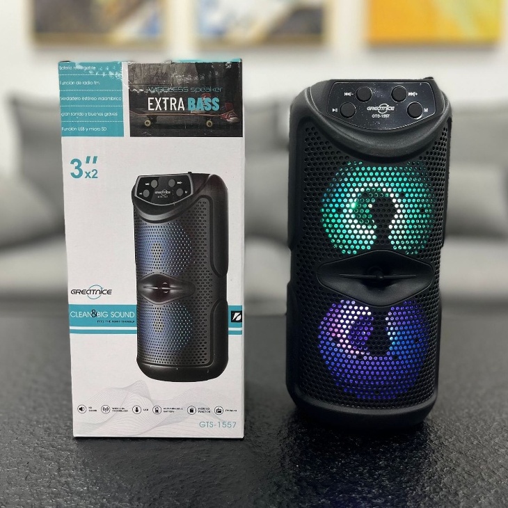 Big Sound Hi-Fi Speaker/ Gts 1557 Bluetooth Speaker / Gts Wireless Speaker / 6 Inch Speaker - Speaker