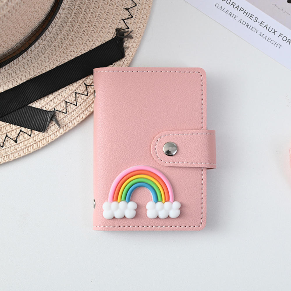 26 Bit Card Holder Card Holder Wallet PU Leather Wallet Cartoon Card Case 26 Bit Card Holder ID   Holder. 