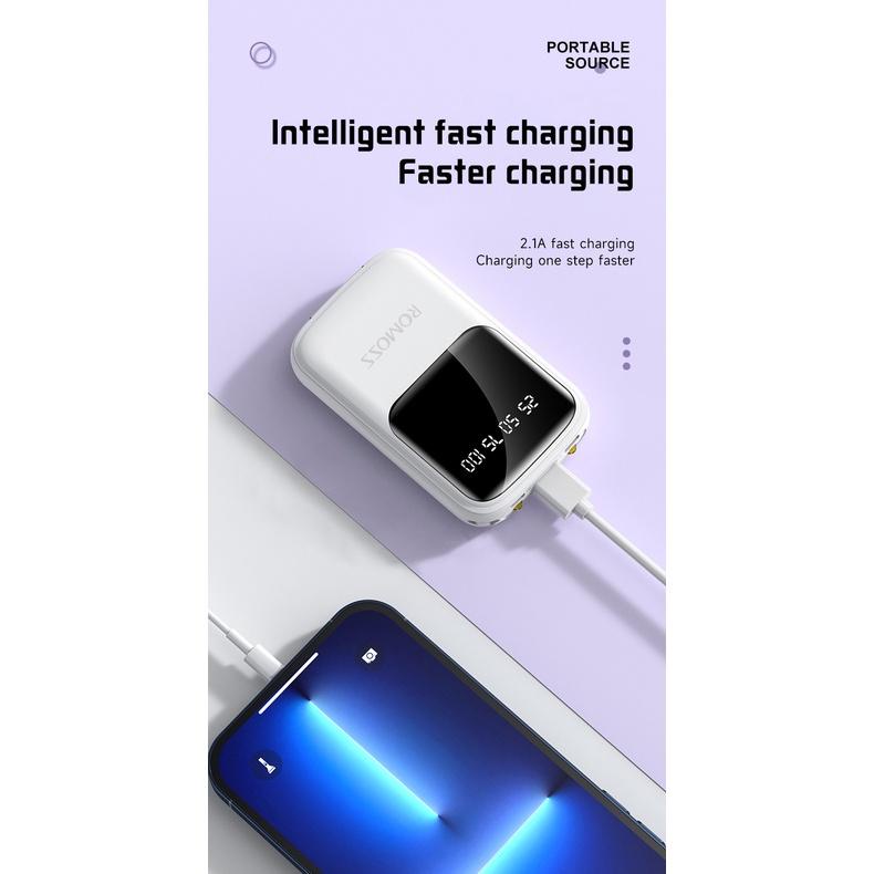 AIKAS COD KC15 20000mah Fast Charger Powerbank With LED Emergency Light. 