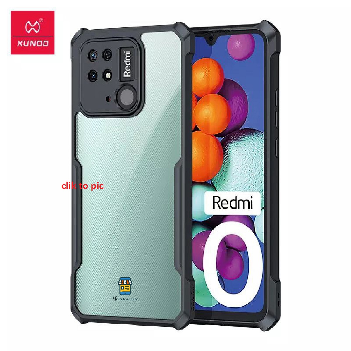 For Redmi 10C / Redmi 10E/ Redmi 10 power Reinforced Shockproof Cushion Back Clear Hybrid Transparent Hard Cover Cases. 