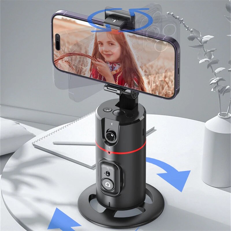 FGCLSY New Wireless Gimbal Stabilizer Selfie Stick 360 Degree Face Tracking With Bluetooth Shutter For Smartphone Live Recording. 