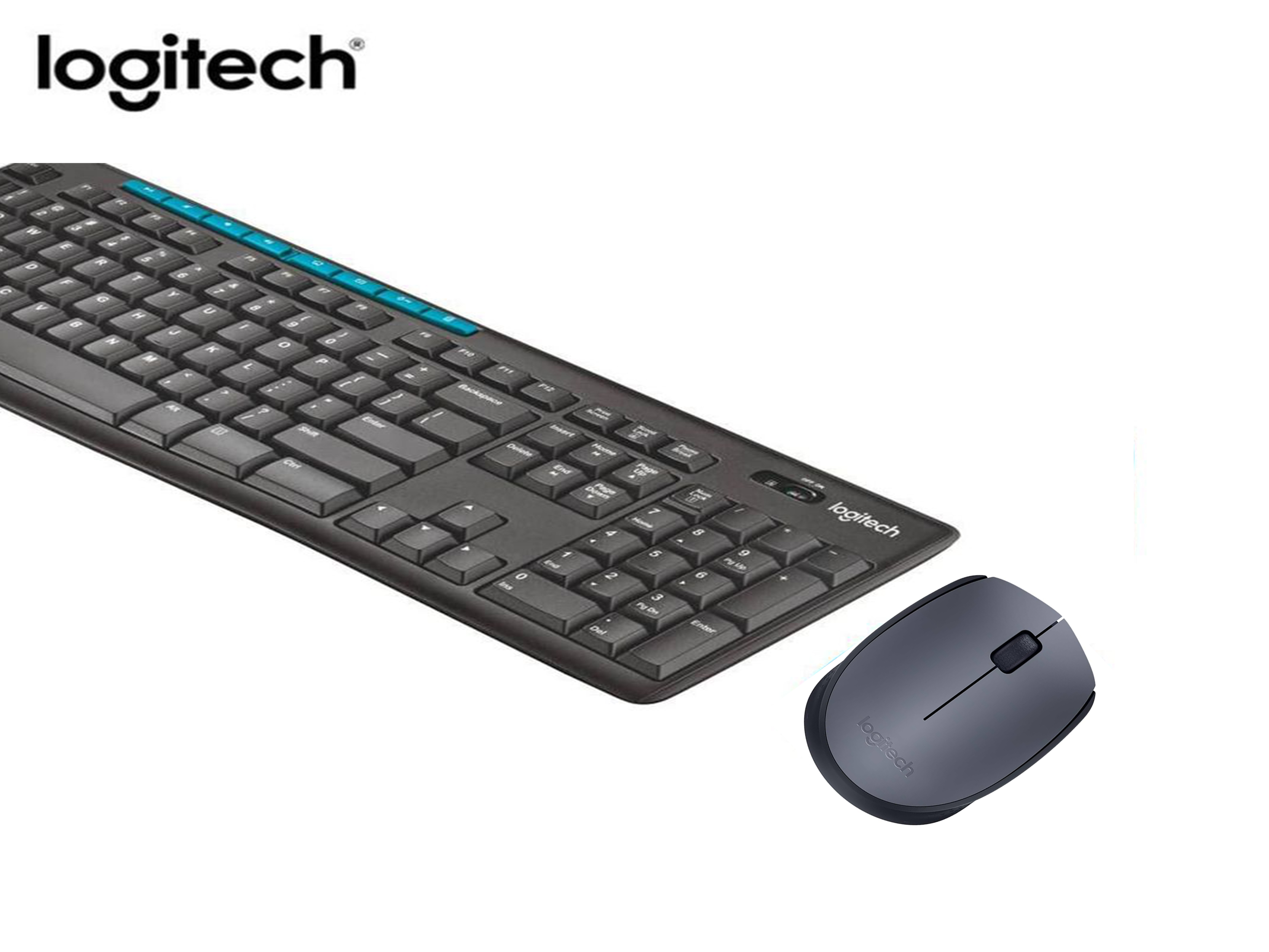 Logi-tech Comfort MK275 Wireless Combo Keyboard Compact, M170 Wireless Mouse, Multimedia & Shortcut Keys.