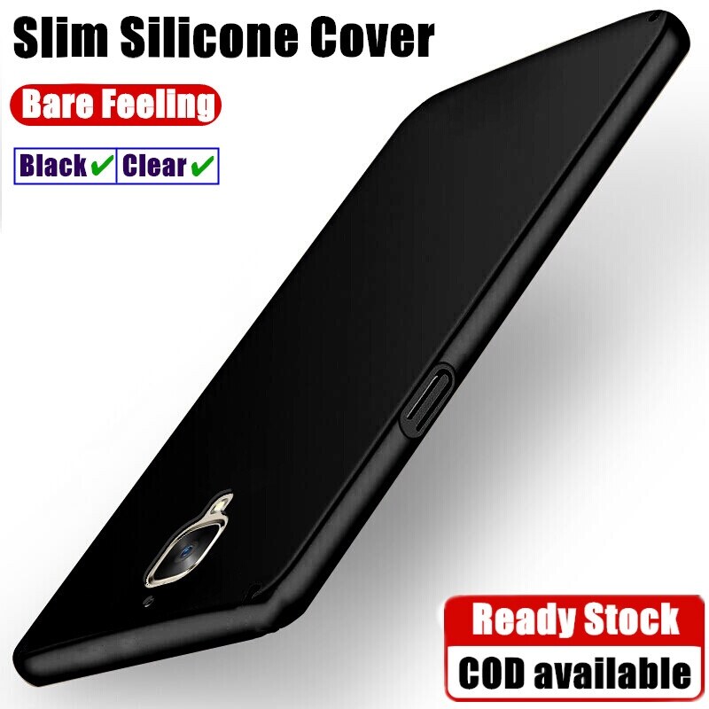 lthmy for OnePlus 3T A3010 A3003 Flexible Soft Matte Black Crystal Clear Phone Case Silicone Protective Back Cover. 
