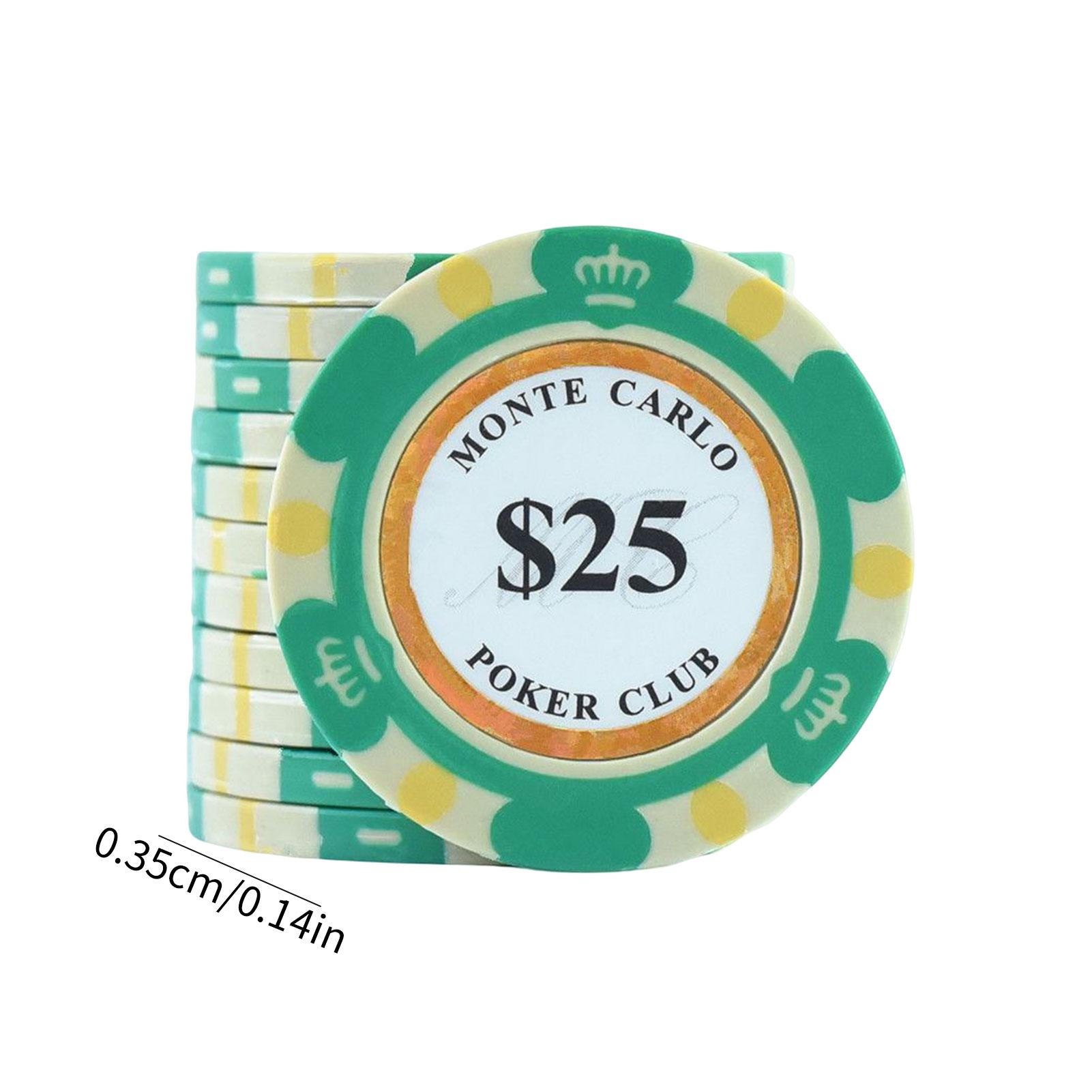 High quality clay and embedded iron sheet material make these poker chips durable and perfect for any game.. 