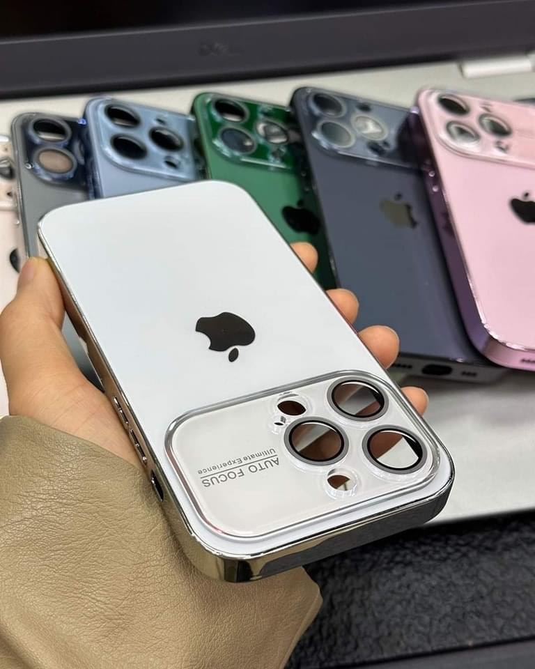 Auto Focus with Large Window Electroplating Frame Phone Case for Apple iPhone 15 Series 14 Series 13 Series 12 Series 11 Series. 