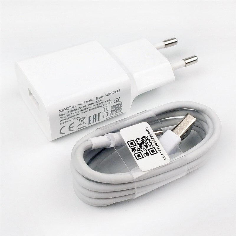 Xiaomi Redmi note 8 Charger QC 3.0 18W Fast EU Travel Charge Adapter For Mi A3 A2 A1 Max 3 9 9T pro 8 6 K20 Redmi 8 8A. 