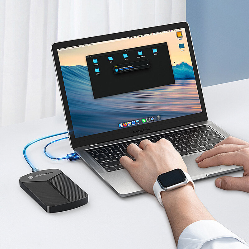 Yottamaster 2.5inch HDD Enclosure ATA to USB 3.0 Adapter Hard Disk Case 6Gbps UASP Hard Drive Enclosure upport 4TB Capacity for Windows for Mac Linux. 