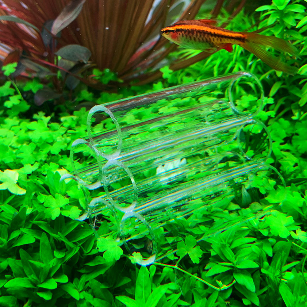 GC Transparent Fish Shrimp Breeding Hide Tube lter 3/6/7/10 Tubes Fish Tank rium Decoration Supplies specification. 