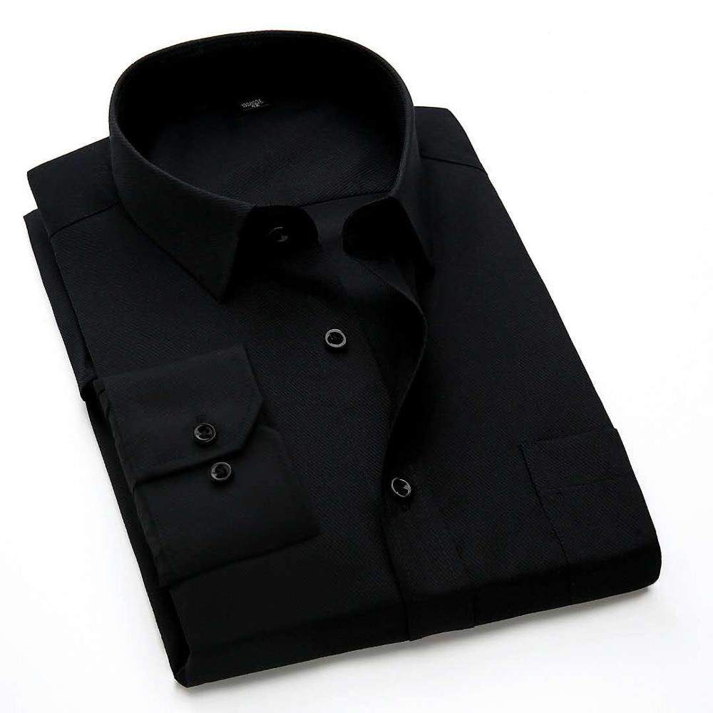 Black Cotton Formal Shirt for Men. 