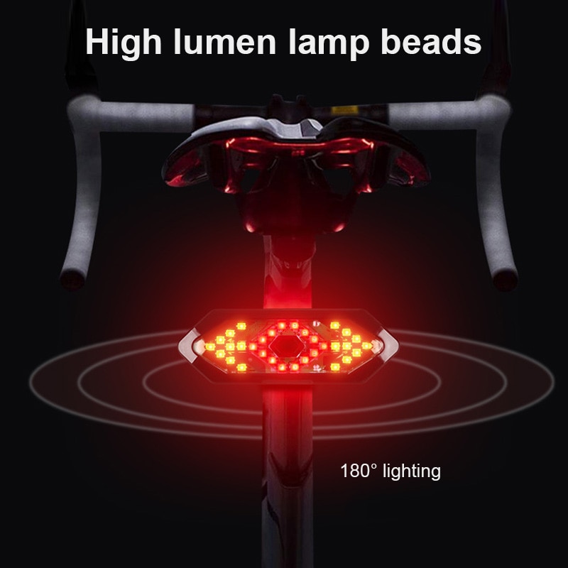 Bike Tail Light With Horn Bicycle Lamp Cycling Night Riding Rear
