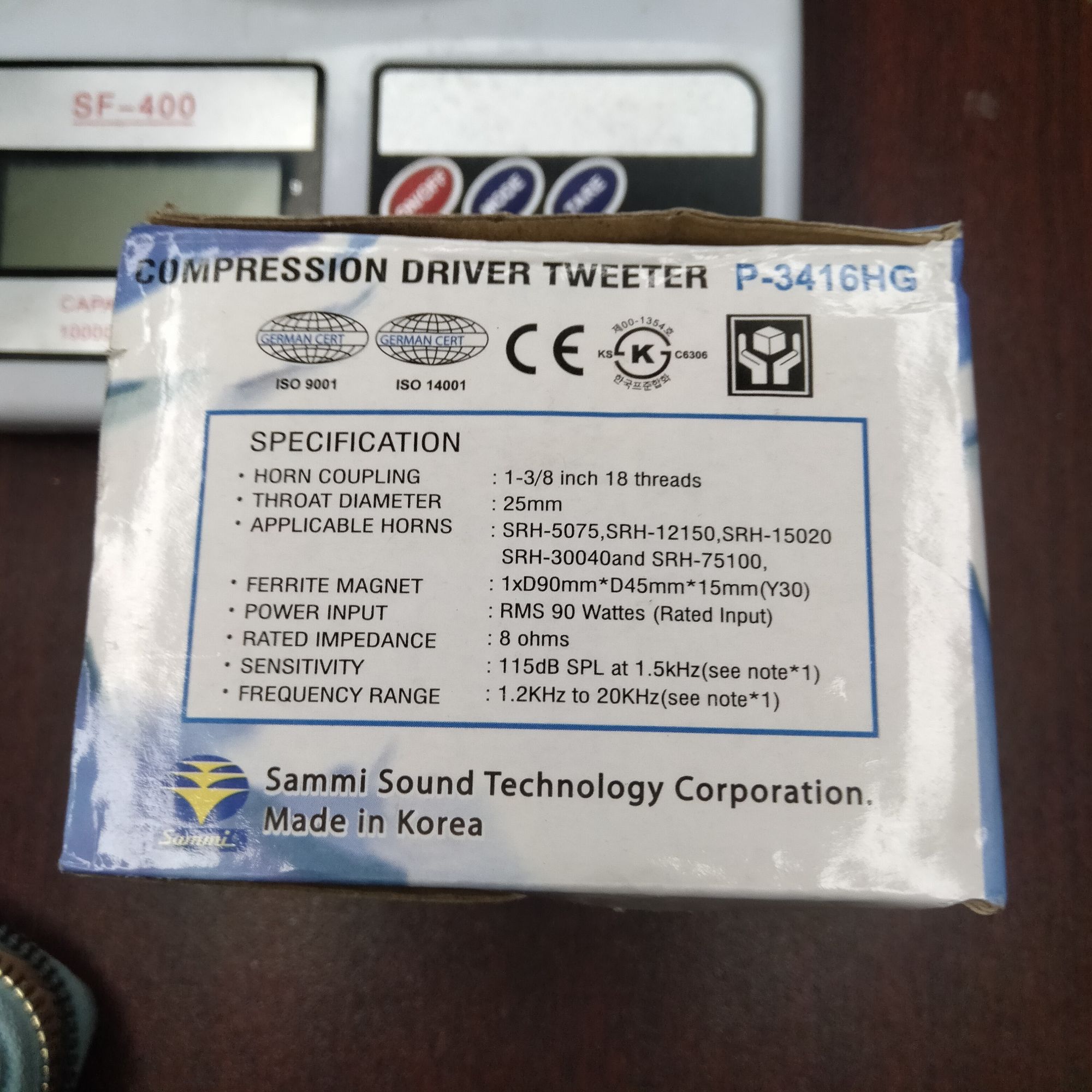 High Quality 3416 Compression Driver Tweeter. 