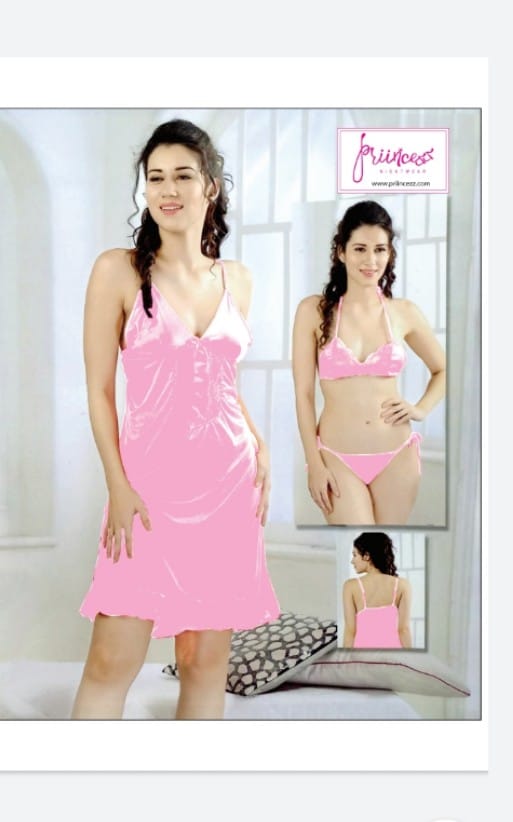 3 Part/ comfortable Night Dress for sexy comfortable new design-2023