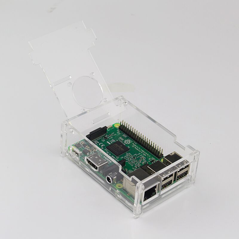 For Raspberry Pi 3 Model B+(Plus) Acrylic Case Transparent Box Cover Shell + Cooling Fan+Aluminum Heat Sink For Raspberry Pi 3 Model B+/B