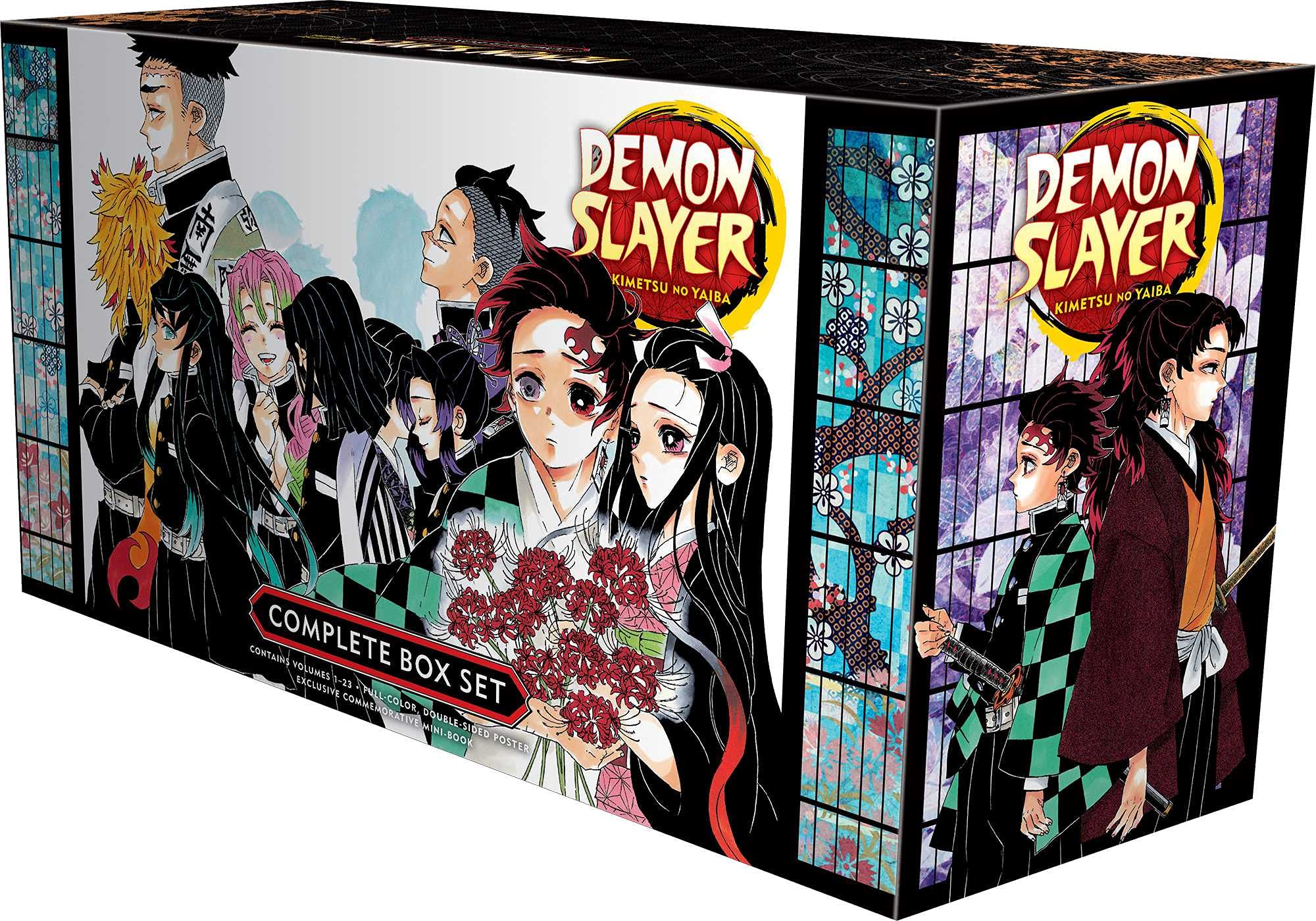 Demon Slayer Complete Box Set: Includes volumes 1/23 with premium (Demon Slayer: Kimetsu no Yaiba) Paperback Box set, November 9, 2021. 