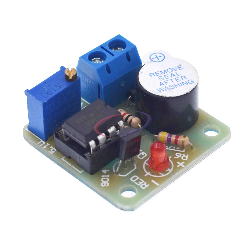 12V Accumulator Storage Battery Low Voltage Undervoltage Overcharge Discharge Sound Alarm Buzzer Detector Protection Board