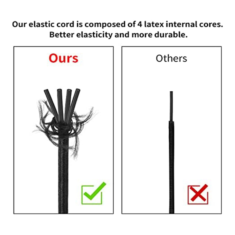 Elastic String Black Elastic Cord 1.2mm for Bracelets Making for Jewelry Making, Necklaces, Beading. 