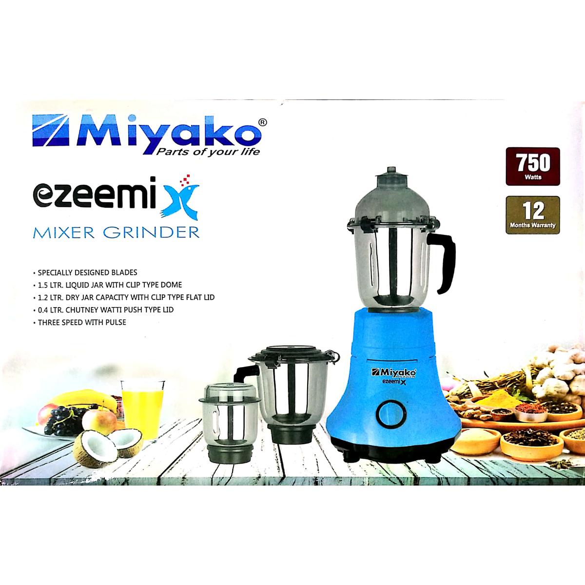 Miyako Blender Ezeemix 750 watt Mixer Grinder