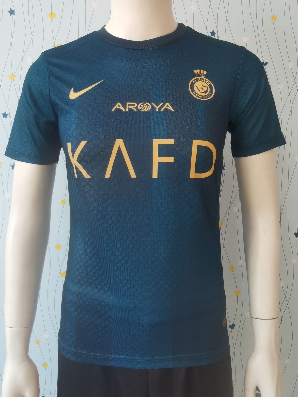 Al Nassr Home Jersey - Show Your Support For Al Nassr With This Premium-Quality Home Jersey For The 2023-24 Season - Featuring Ronaldo'S New Jersey Design. 