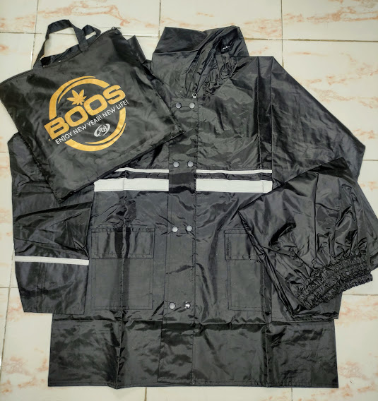 BOOS Rain Coats for Men Waterproof Jacket and Pant with Bag, Biker