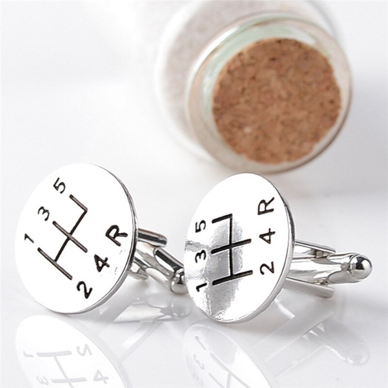 【happy one】1Pair Trendy Manual Hang Up Bus Cufflinks For Mens Shirt Jewelry High Quality Twins Cufflinks Buttons Gifts Cuff Links. 