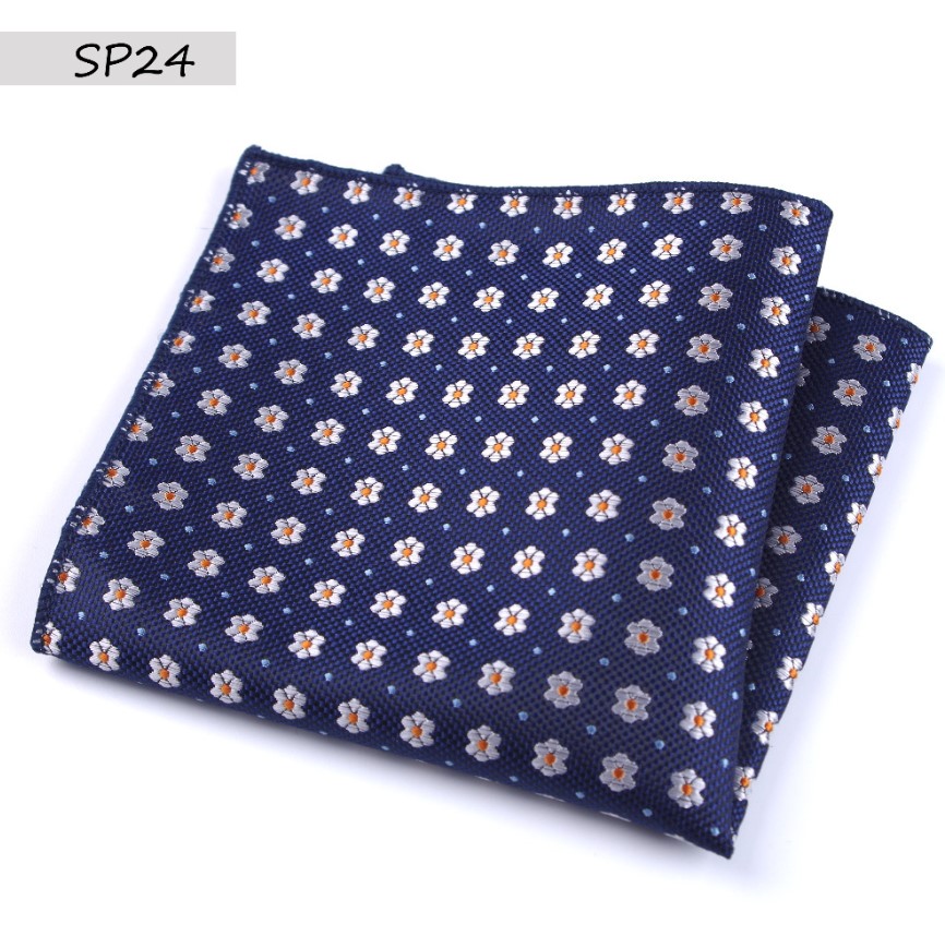 Elegant Paisley Silk 23x23cm Hankies Men's Pocket Square Handkerchiefs For Men Suit Wedding Party Suit Accessories