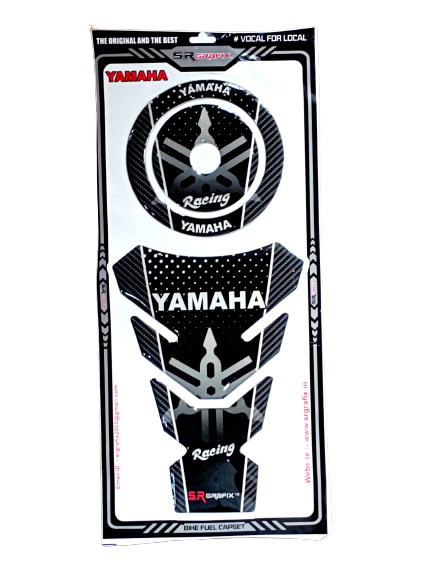 Yamaha fz-s v1 v2 v3 tank pad sticker for motorcycle  black. 