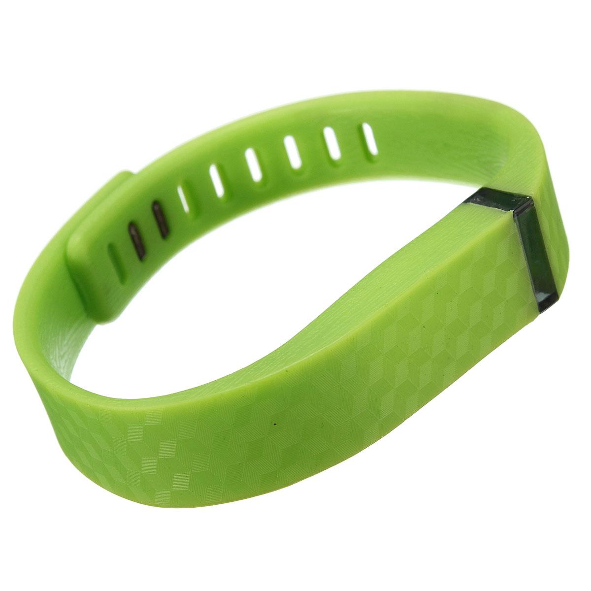 3D Replacement Wrist Band w/Clasp For Fitbit Flex Bracelet Large L (No Tracker) Green. 