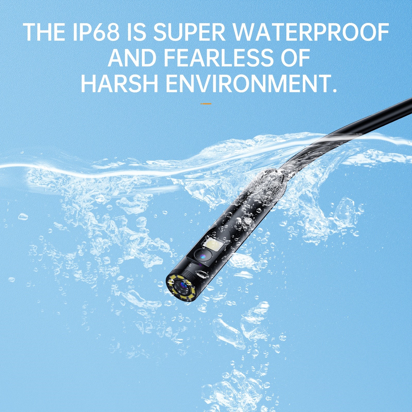 Newest Three-in-one Dual-lens 8mm Industrial Endoscope Camera 1920p 4k For Android For Ios Waterproof Otg Camera Type c Full Hd. 