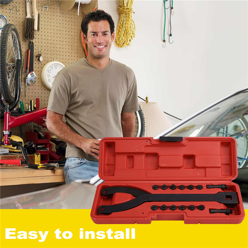 Spanner Wrench Adjustable Spanner Wrench Set Variable Pin Spanner Wrench for Cars, Motorcycles 15PCS. 