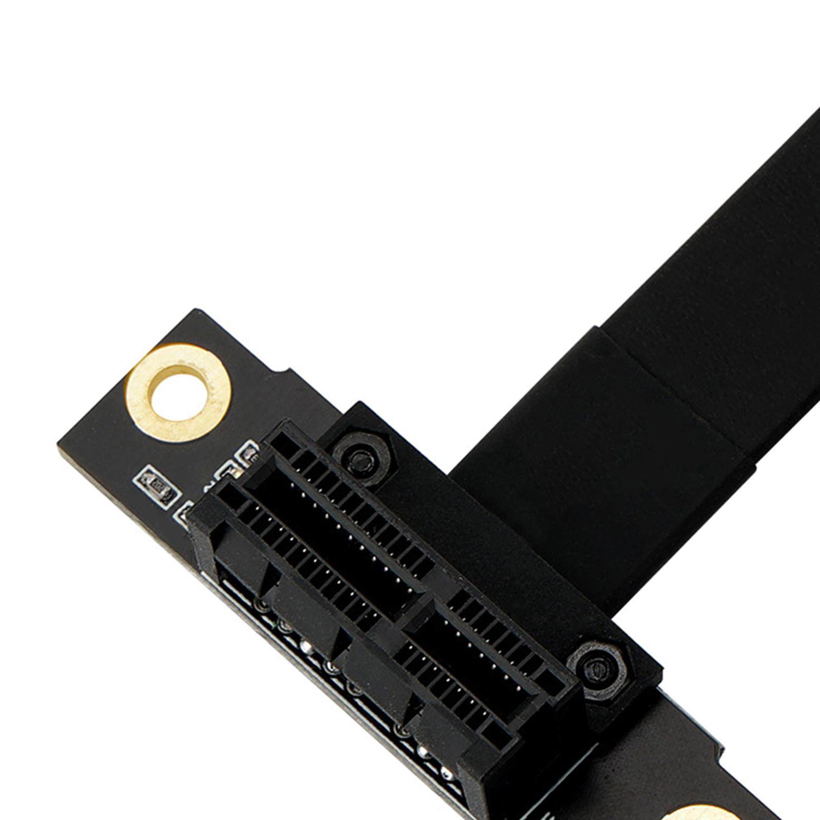 PCI Express Extension Cable PCIe x1 to x1 x4 Pci-E x1 Extension Cable Pci-E Riser Card Expansion Card Cable for Motherboard /Extender/ Adapter - 5cm. 