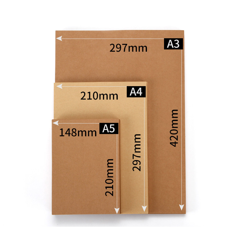 70-400gsm A4 Kraft Paper High Quality A4 Hard Kraft Paper DIY Handmake Card Making Craft Paper Thick Paperboard Cardboard Amour zii. 