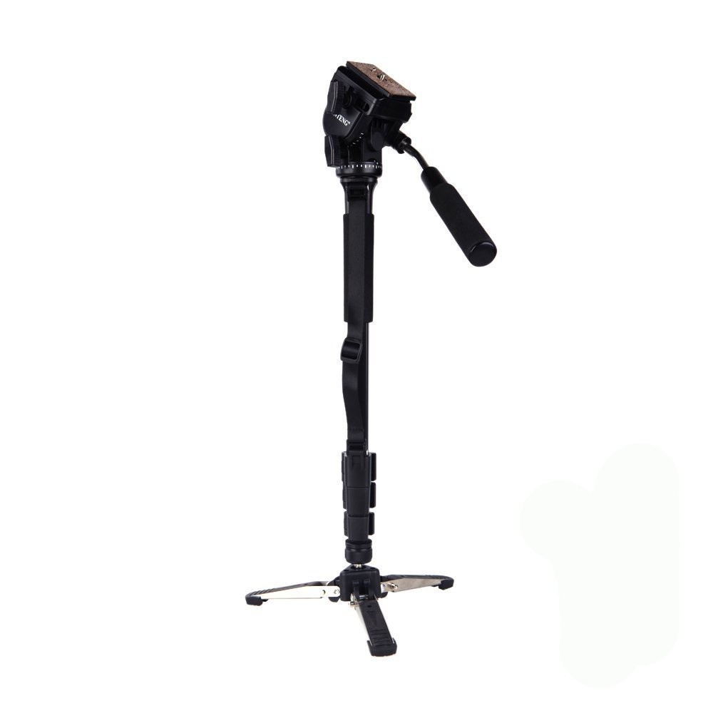 YUNTENG VCT-288 Tripod Mount Monopod with Fluid Drag Head. 