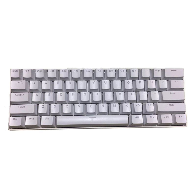 Mechanical keyboard 60% gaming white 61 keys computer keyboards Backlit mini teclado Musical portable Usb key board. 