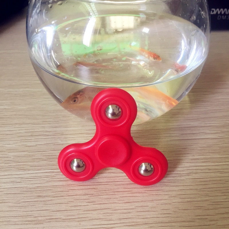【happy one】Fidget Hand Spinner Injection Molded Stainless Steel Ball Figit Fidget Spinner Anti-stress EDC ADHD Toys. 