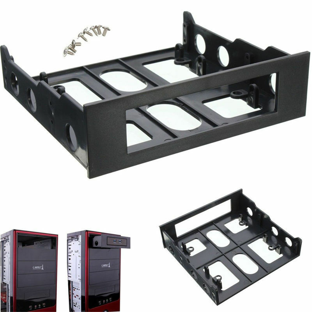 3.5 To 5.25 Floppy To Optical Drive Bay Mounting Bracket Converter For Front Panel Hub Card Reader Fan Speed Controller. 