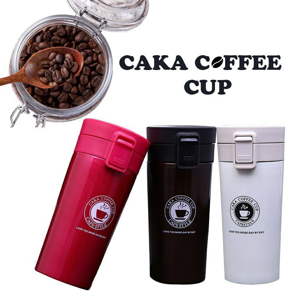 Caka 380ml Stainless Steel Vacuum Flask Coffee Bottle Cup