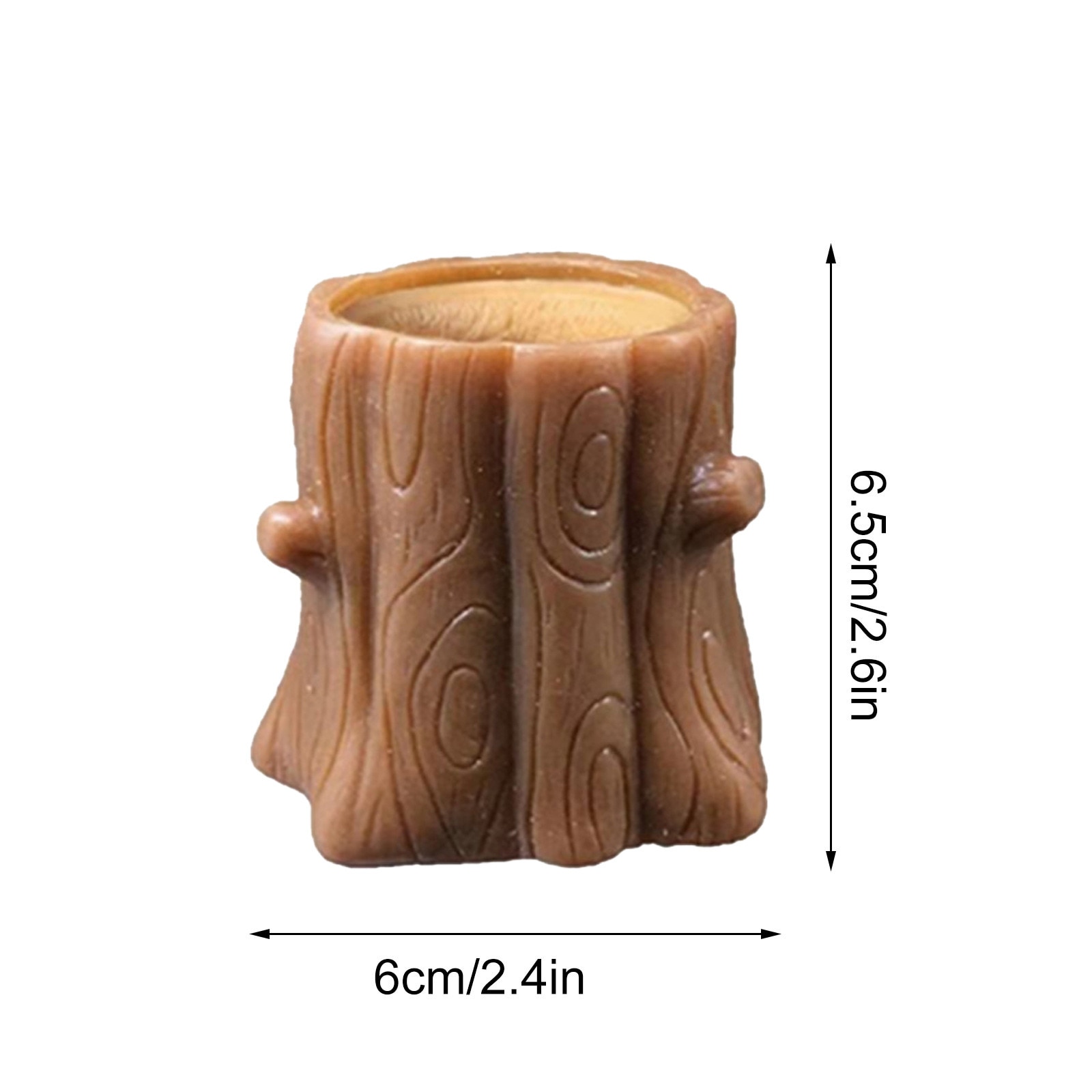 【VisioN Shop】Cute Animal Squirrel Squeeze Squirrel Squirrel Cup Decompression Toy Stump Rubber Stake Fidget Gift For. 