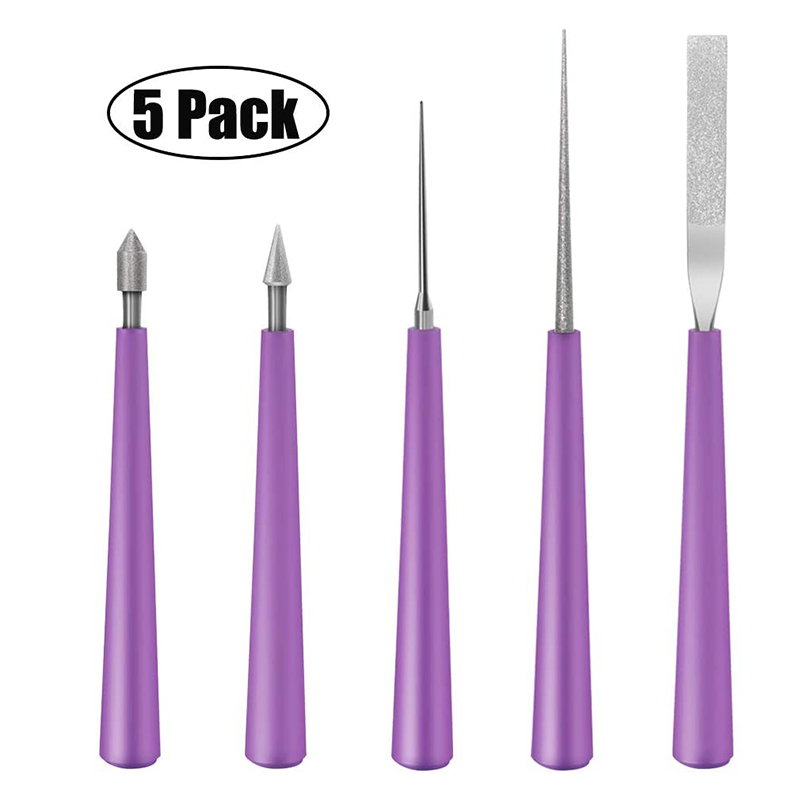5PCS Bead Reamer Set Diamond Tool for Glass Plastic Metal Wood Beads