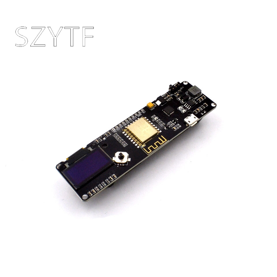 ESP8266 NODEMCU with 0.96 OLED extended temperature and humidity development board weather station wIFI attack. 